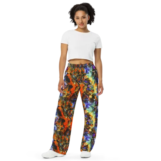 Opal Uprising on a Wide-Leg Pants