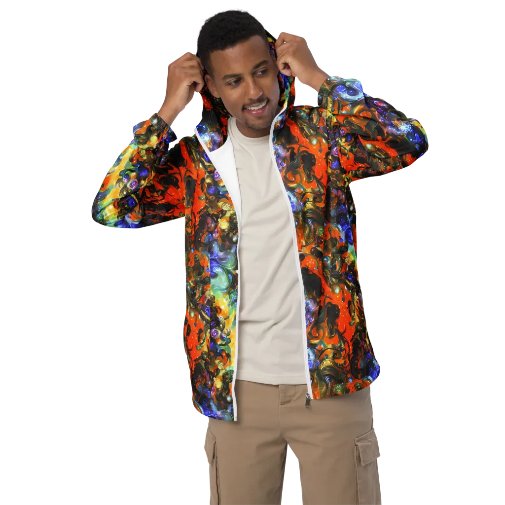 Opal Uprising on Men's Windbreaker — Front
