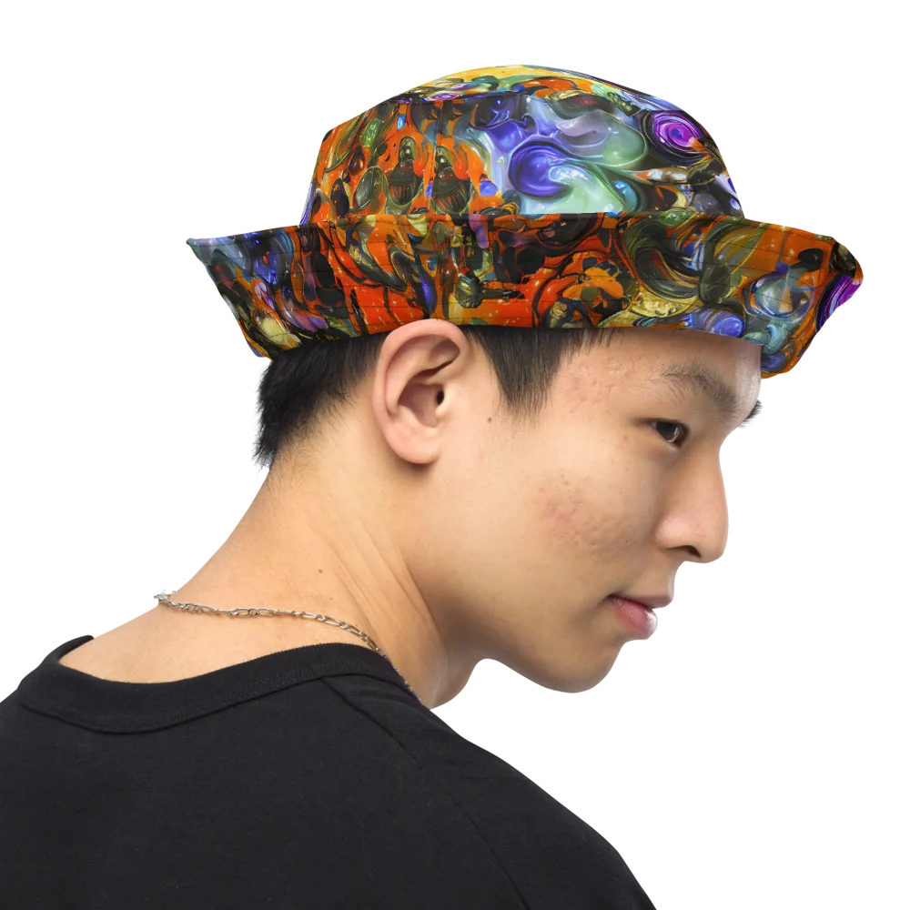 Opal Uprising on Reversible Bucket Hat — Right Outside