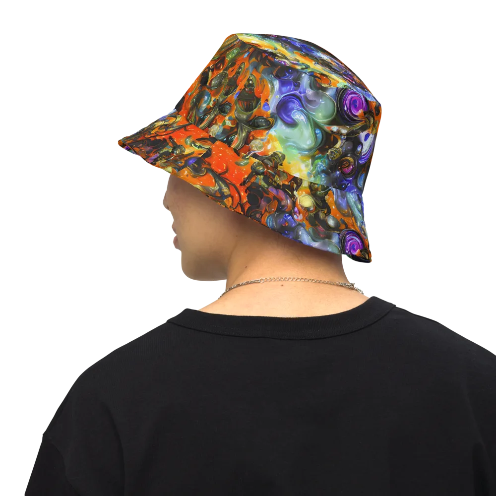 Opal Uprising on Reversible Bucket Hat — Back Inside