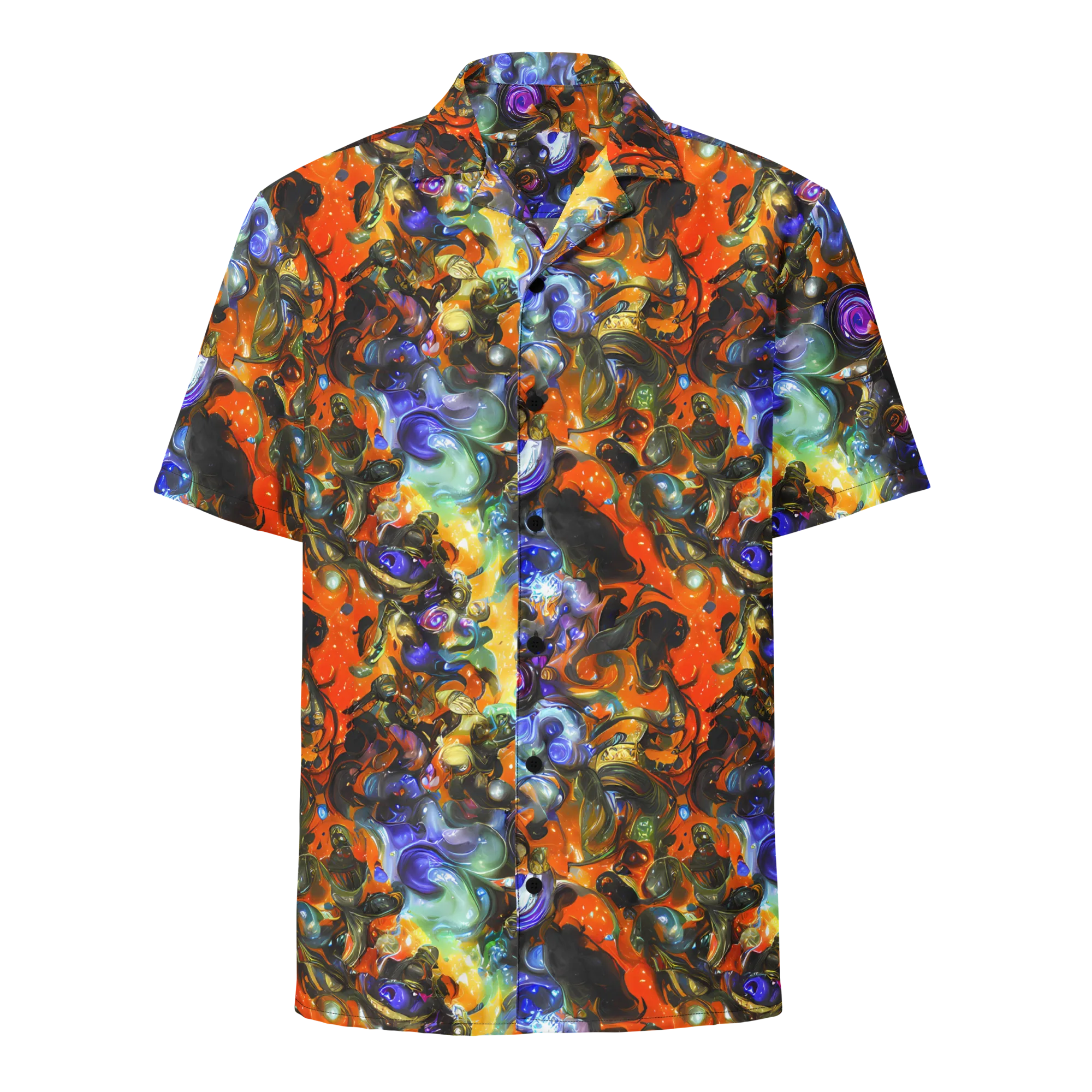 Opal Uprising on Button Shirt — Front