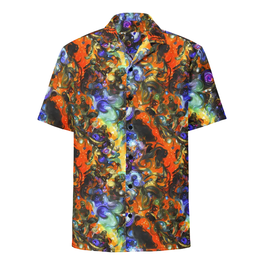 Opal Uprising on Button Shirt — Front