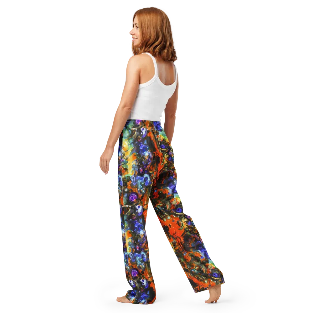 Opal Uprising on Women's Pajama Pants — Back