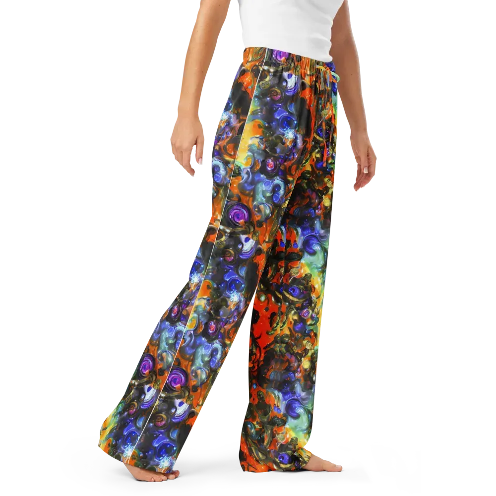 Opal Uprising on Women's Pajama Pants — Right Front