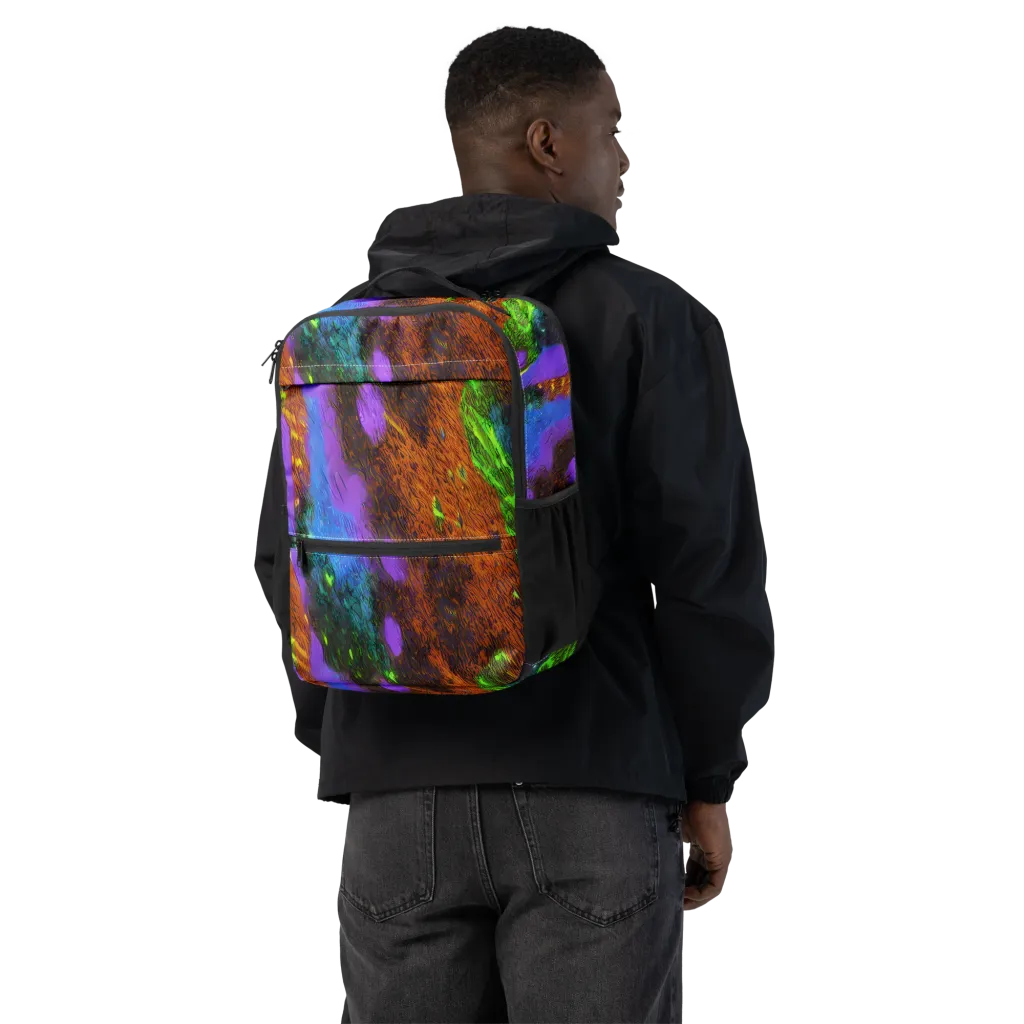 Feral Fluorescence on Utility Backpack — Back