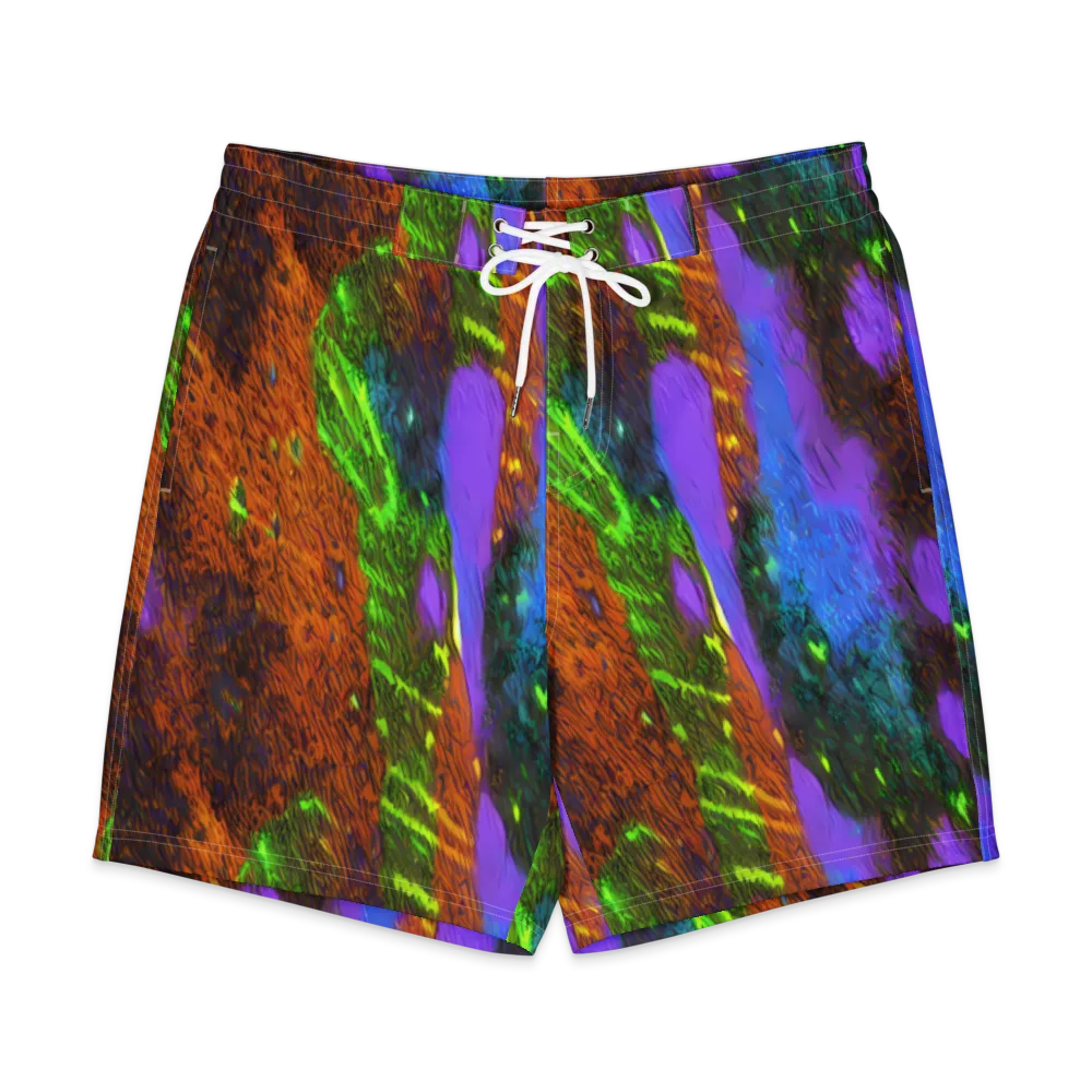 Feral Fluorescence on Men's Board Shorts — Front