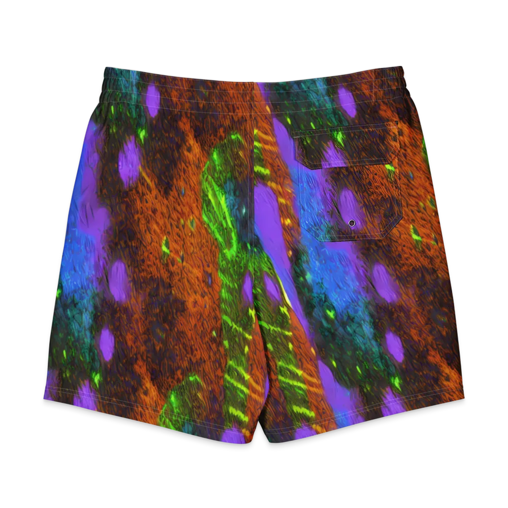Feral Fluorescence on Men's Board Shorts — Back