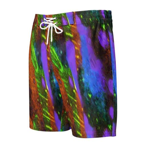 Feral Fluorescence on a Men's Board Shorts
