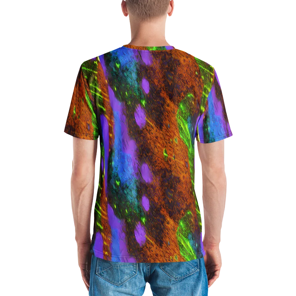 Feral Fluorescence on Men's Crew Neck T-Shirt — Back