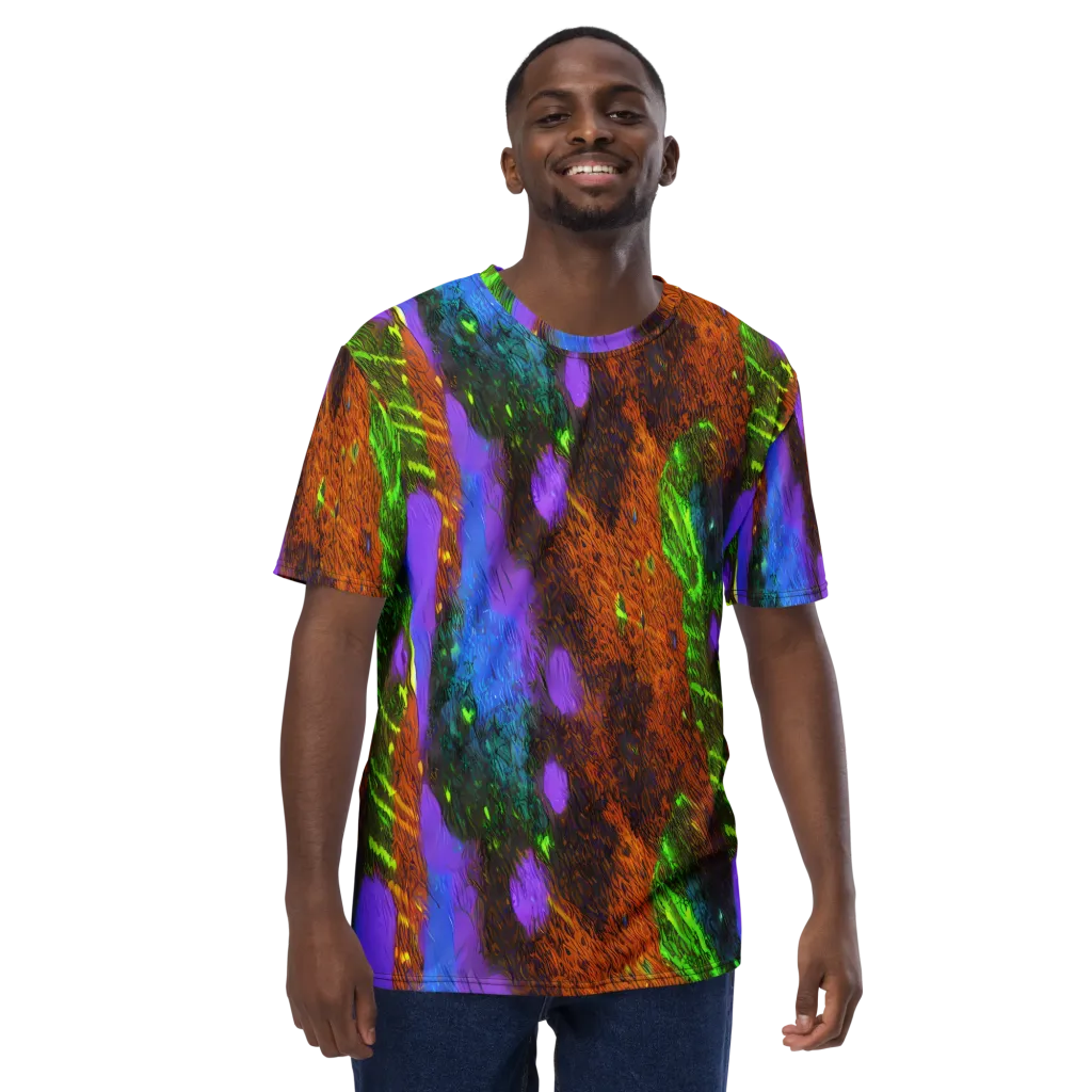 Feral Fluorescence on Men's Crew Neck T-Shirt — Front