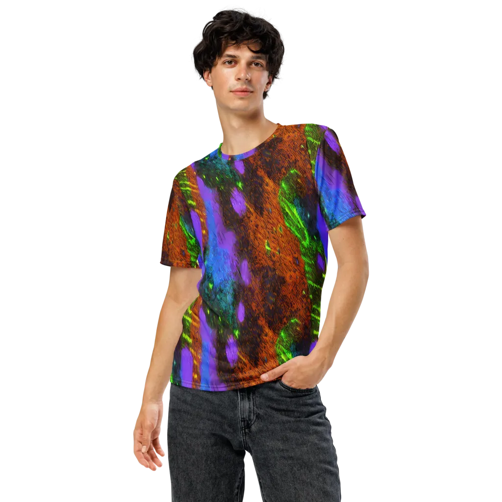 Feral Fluorescence on Men's Crew Neck T-Shirt — Front
