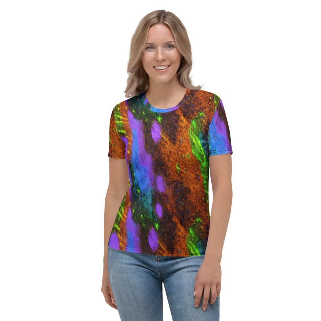 Feral Fluorescence on Women's Crew Neck T-Shirt — Front