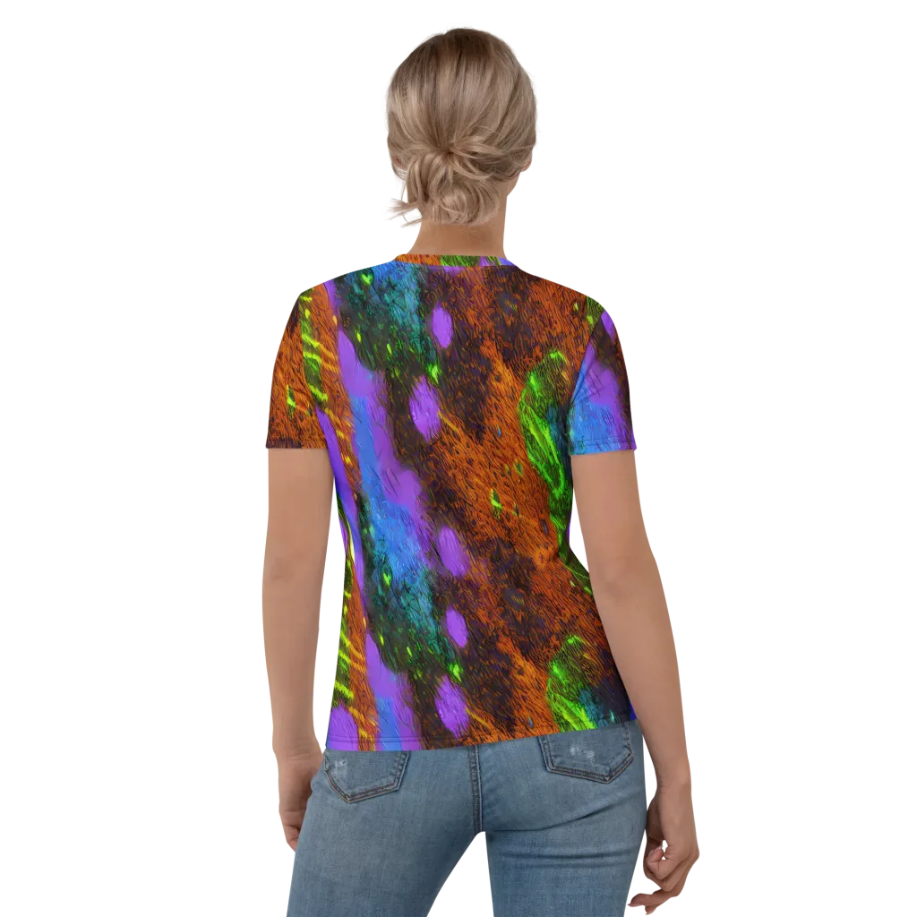 Feral Fluorescence on Women's Crew Neck T-Shirt — Back