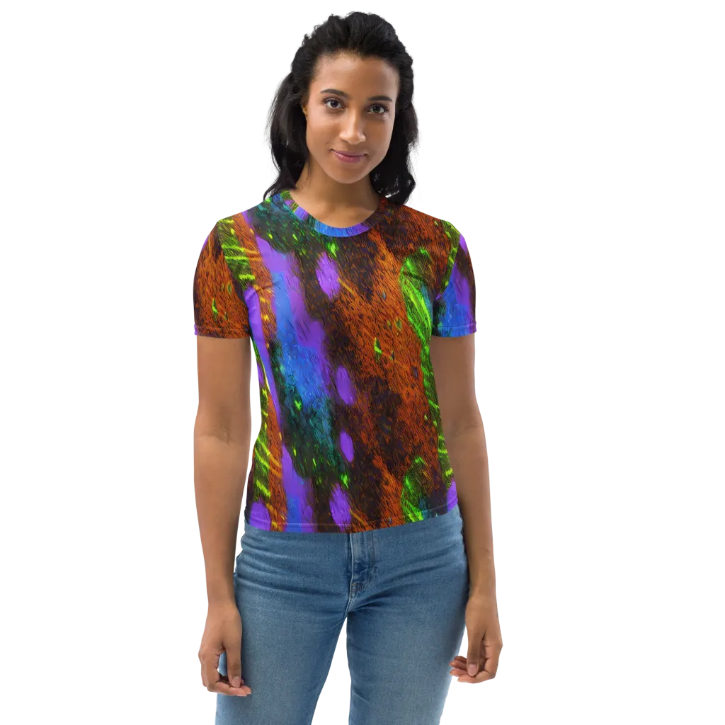Feral Fluorescence on Women's Crew Neck T-Shirt — Front