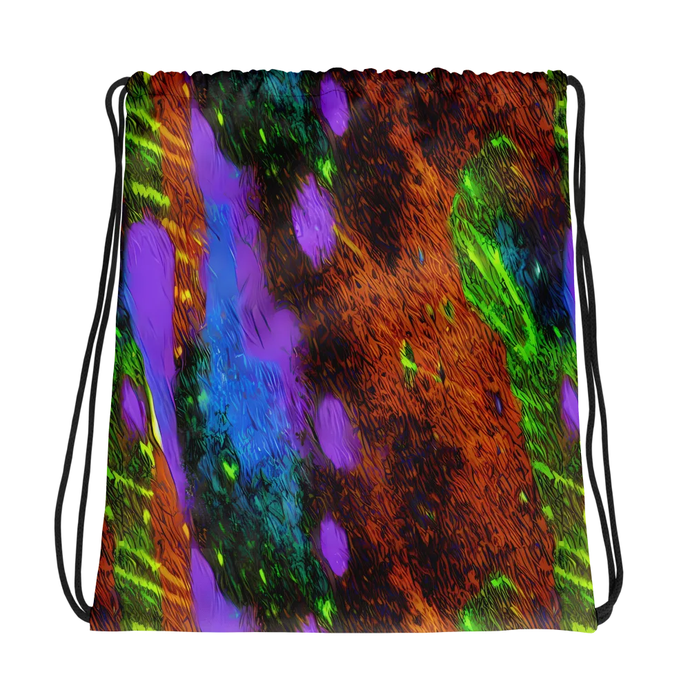Feral Fluorescence on Drawstring Bag — Photo