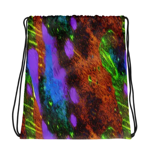 Feral Fluorescence on a Drawstring Bag