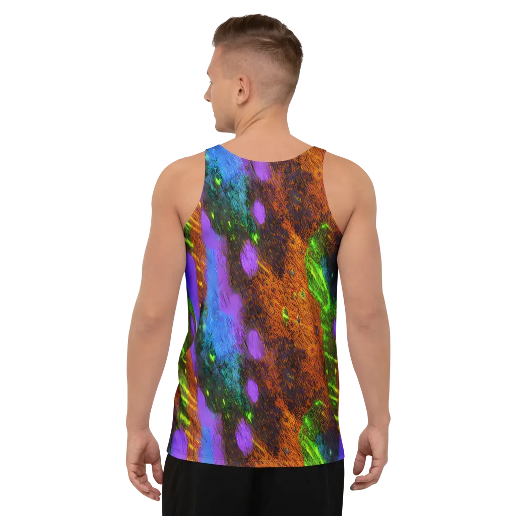 Feral Fluorescence on Men's Tank Top — Back