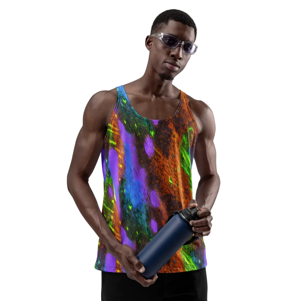 Feral Fluorescence on Men's Tank Top — Front