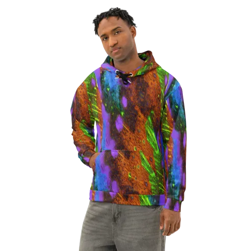 Feral Fluorescence on a Cotton Hoodie