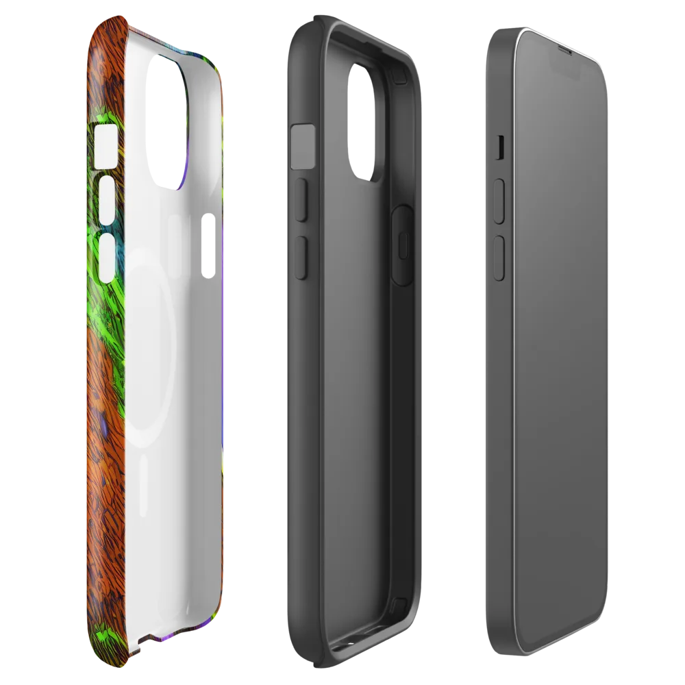 Feral Fluorescence on MagSafe Tough Case for iPhone® — Front