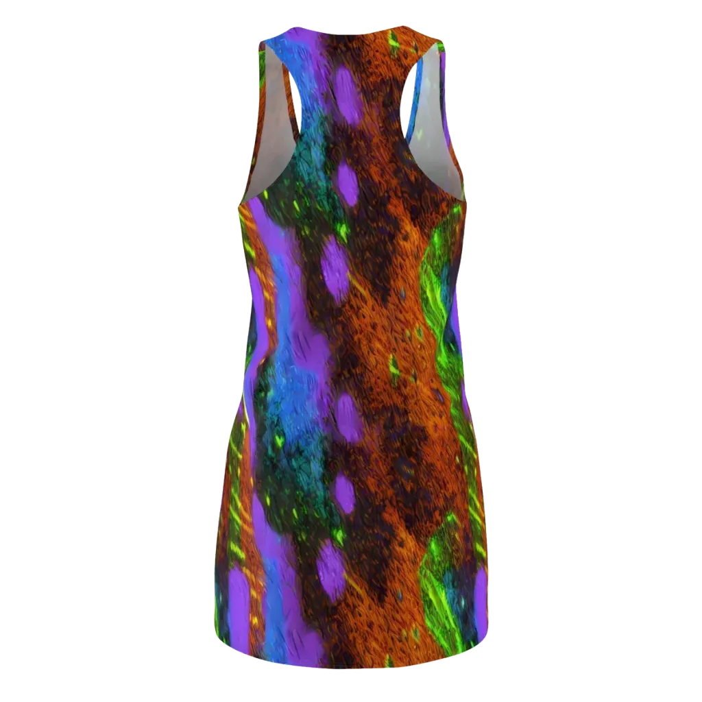 Feral Fluorescence on Racerback Dress — Back