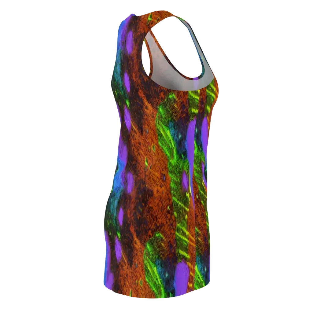 Feral Fluorescence on Racerback Dress — Back Side
