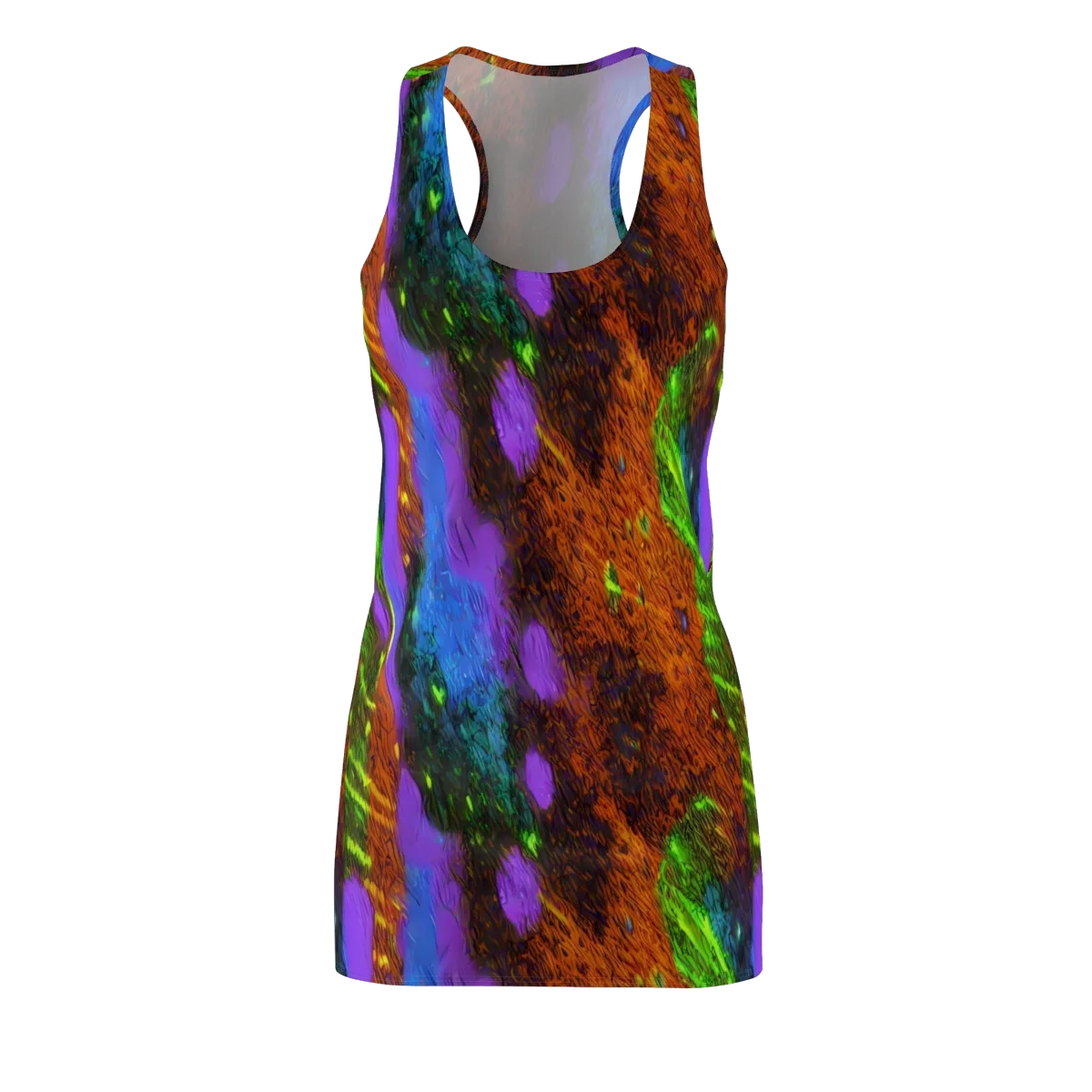 Feral Fluorescence on Racerback Dress — Front