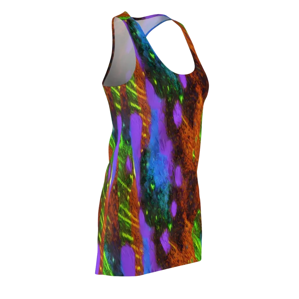 Feral Fluorescence on Racerback Dress — Front Side