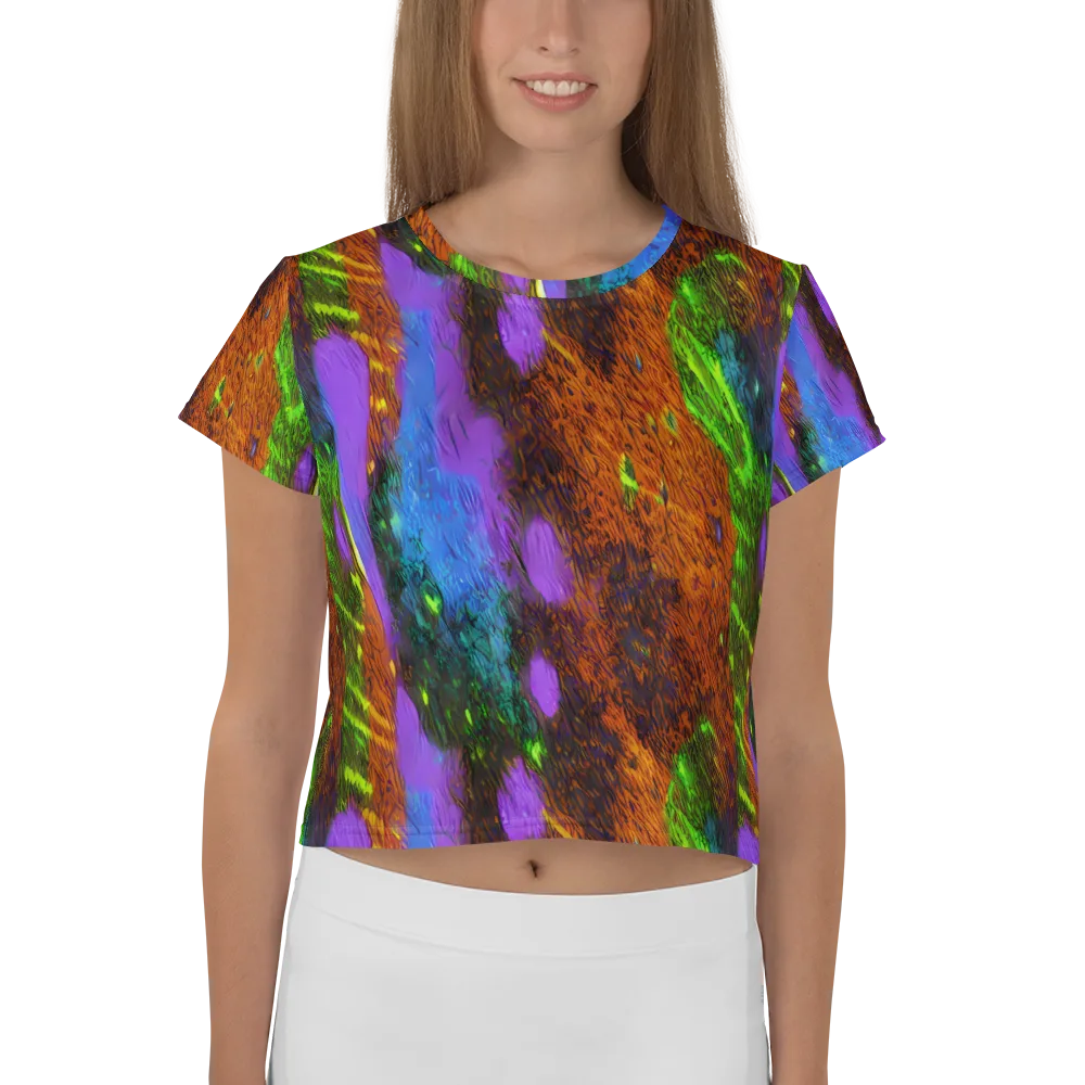 Feral Fluorescence on Crop Tee — Front