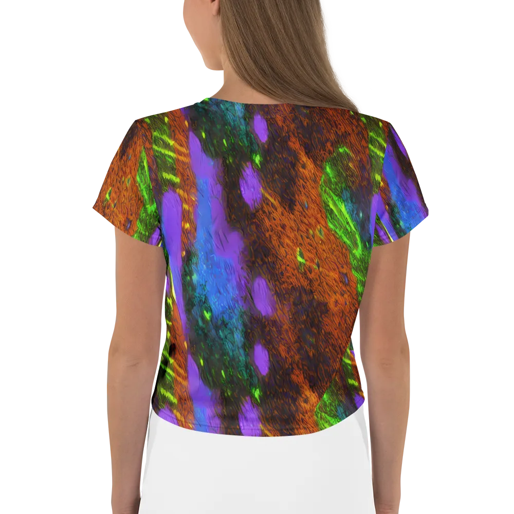 Feral Fluorescence on Crop Tee — Back