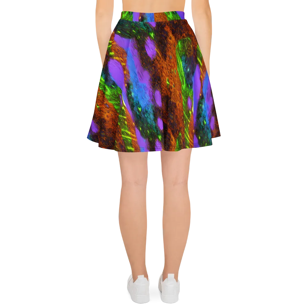 Feral Fluorescence on Skater Skirt — Back