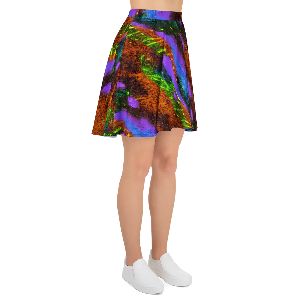 Feral Fluorescence on Skater Skirt — Right