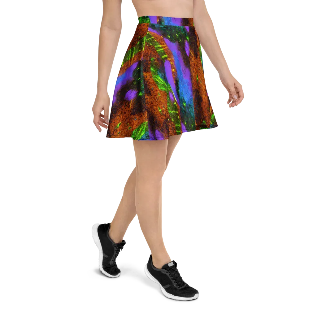 Feral Fluorescence on Skater Skirt — Right