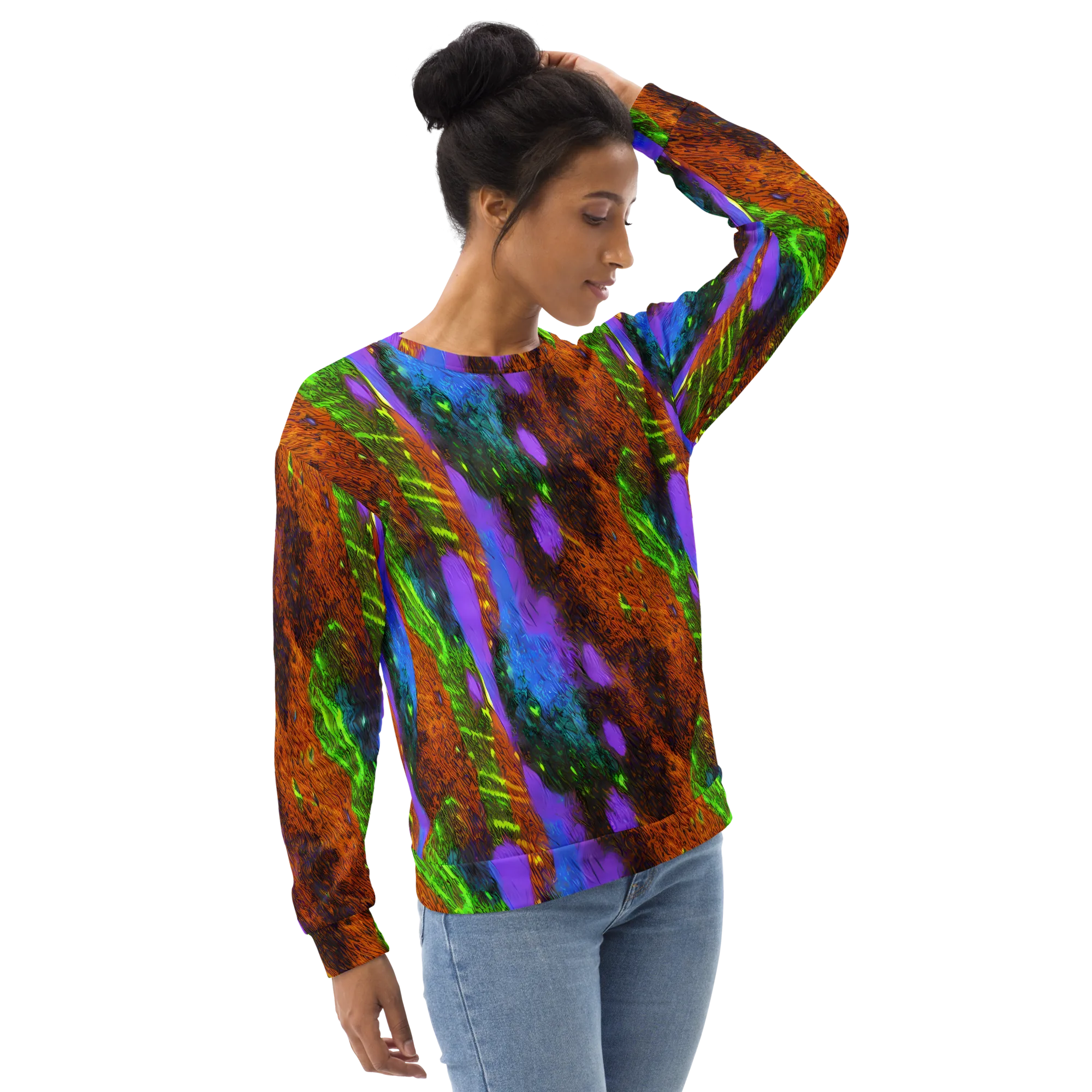 Feral Fluorescence on Sweatshirt — Right Front