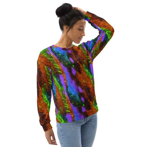 Feral Fluorescence on a Sweatshirt