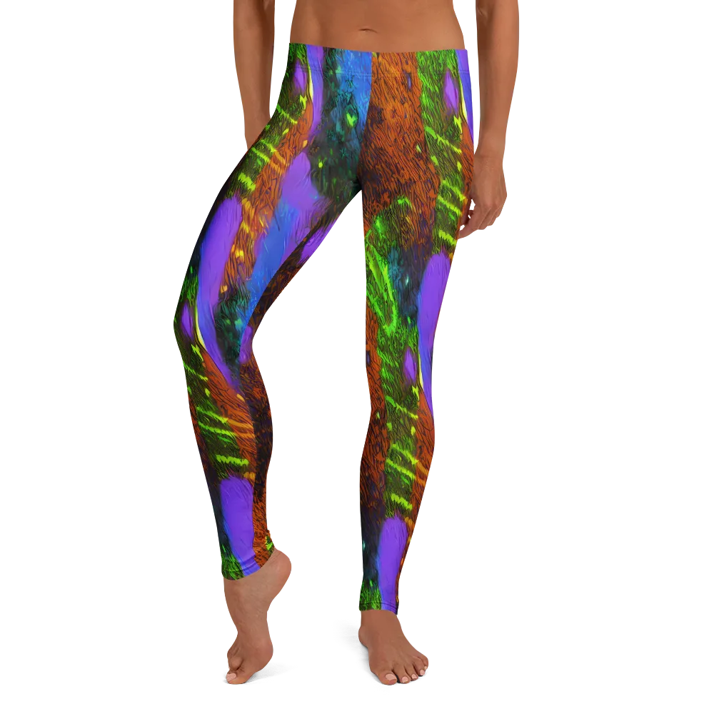 Feral Fluorescence on Leggings — Front