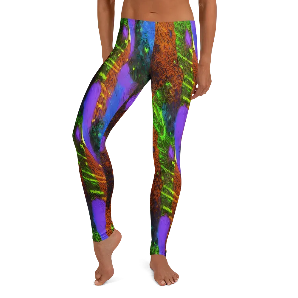 Feral Fluorescence on Leggings — Front