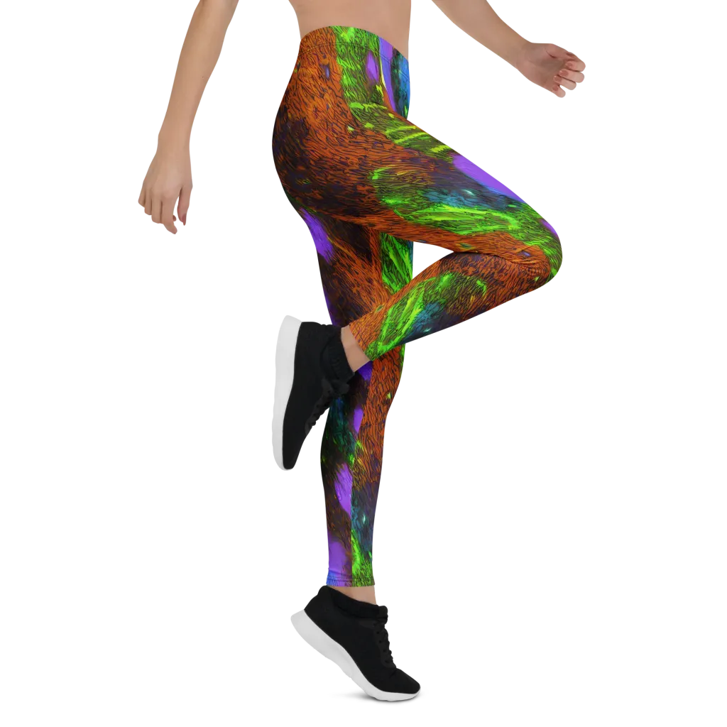 Feral Fluorescence on Leggings — Right