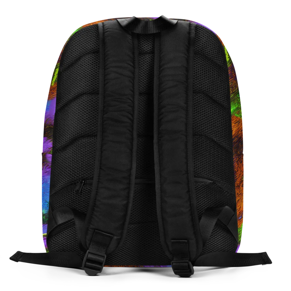 Feral Fluorescence on Minimalist Backpack — Back