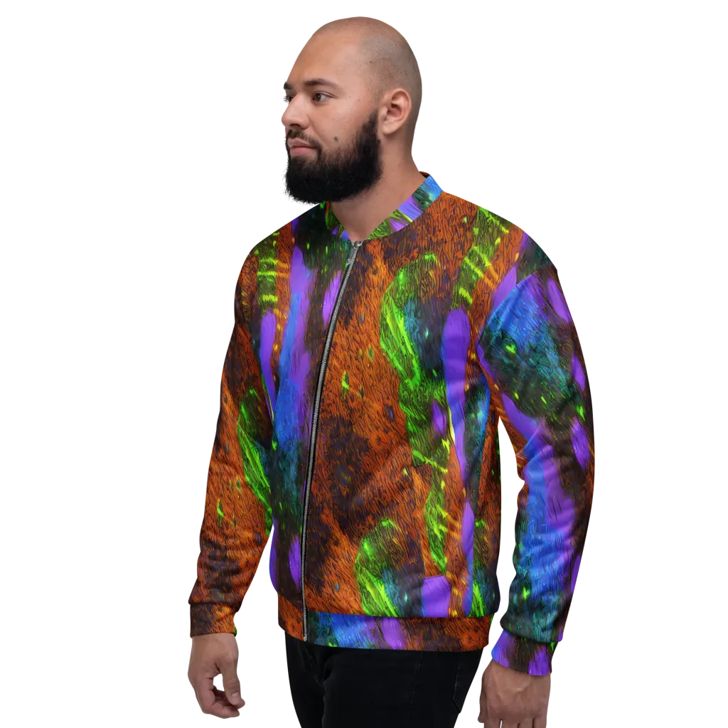 Feral Fluorescence on Bomber Jacket — Left