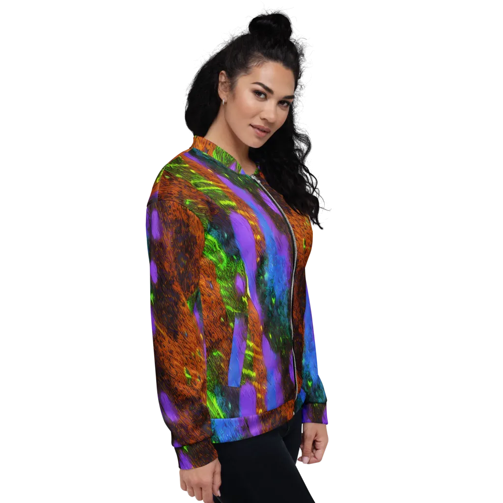 Feral Fluorescence on Bomber Jacket — Right