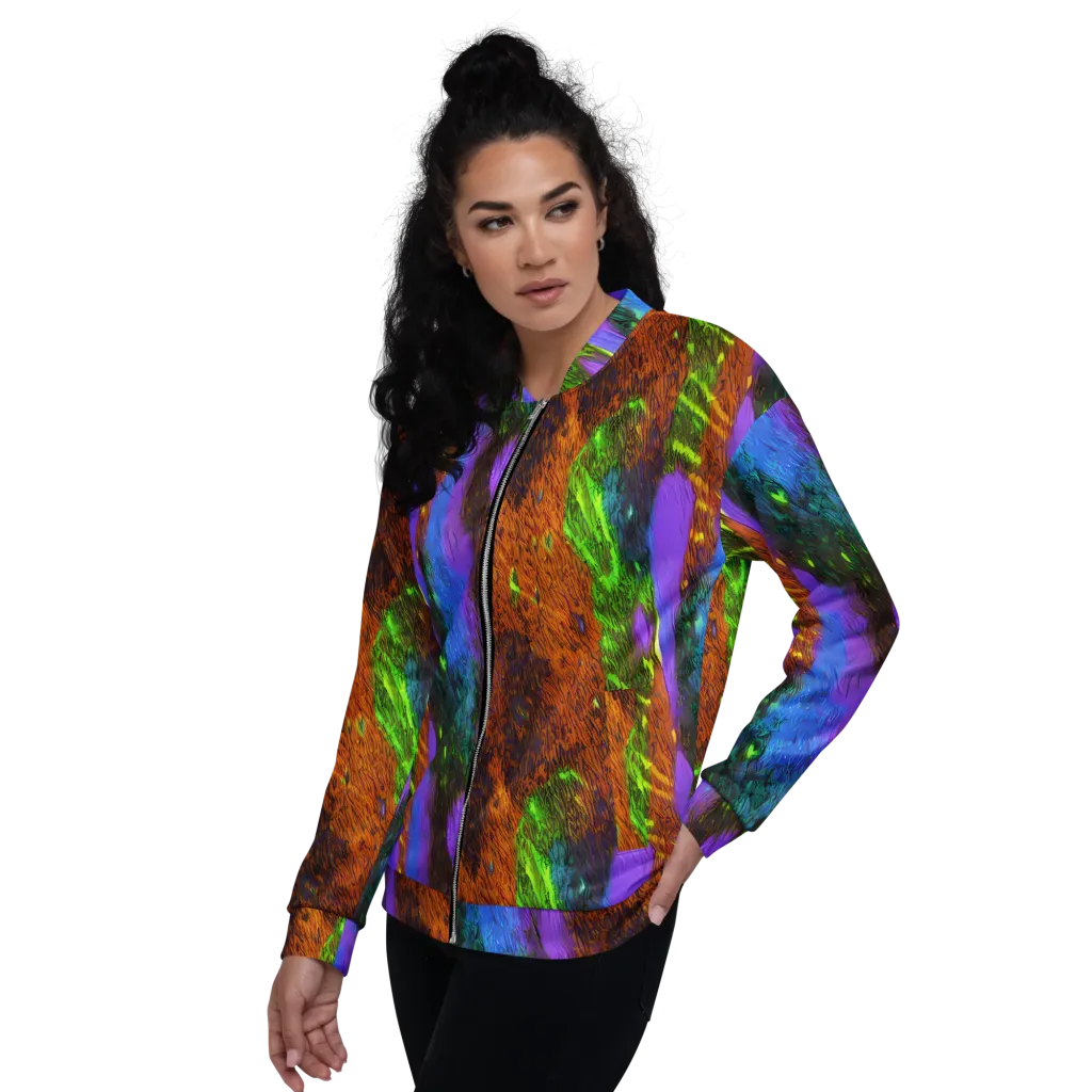 Feral Fluorescence on Bomber Jacket — Left