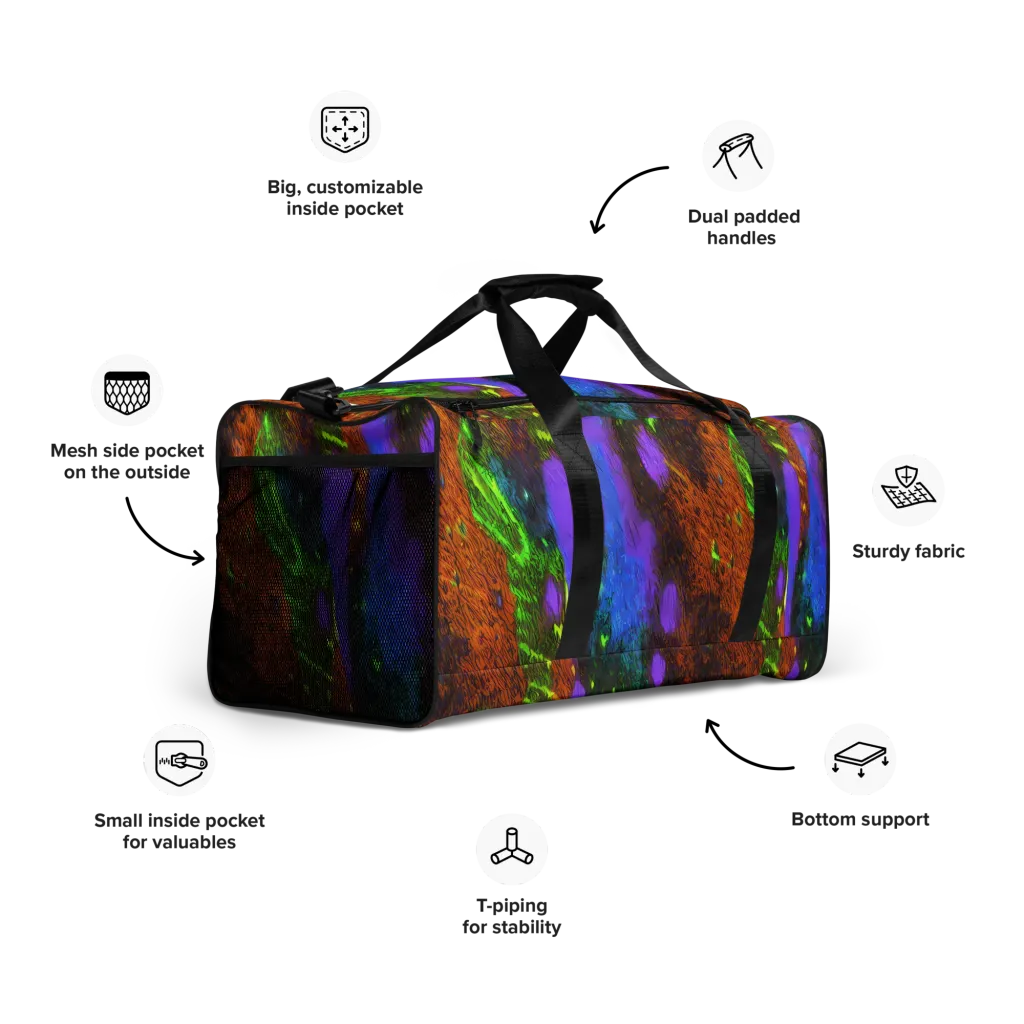 Feral Fluorescence on Duffle Bag — Right Front
