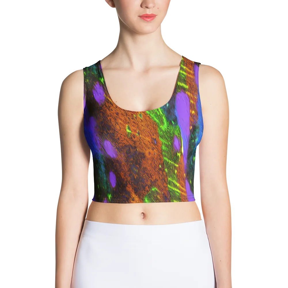 Feral Fluorescence on Crop Top — Front