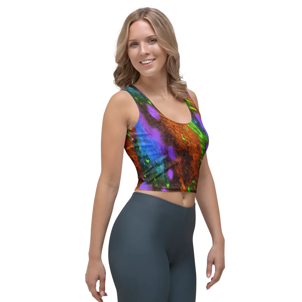 Feral Fluorescence on Crop Top — Right Front
