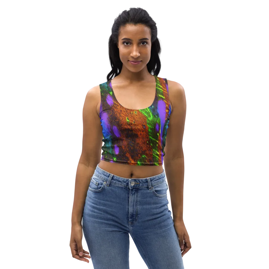 Feral Fluorescence on Crop Top — Front