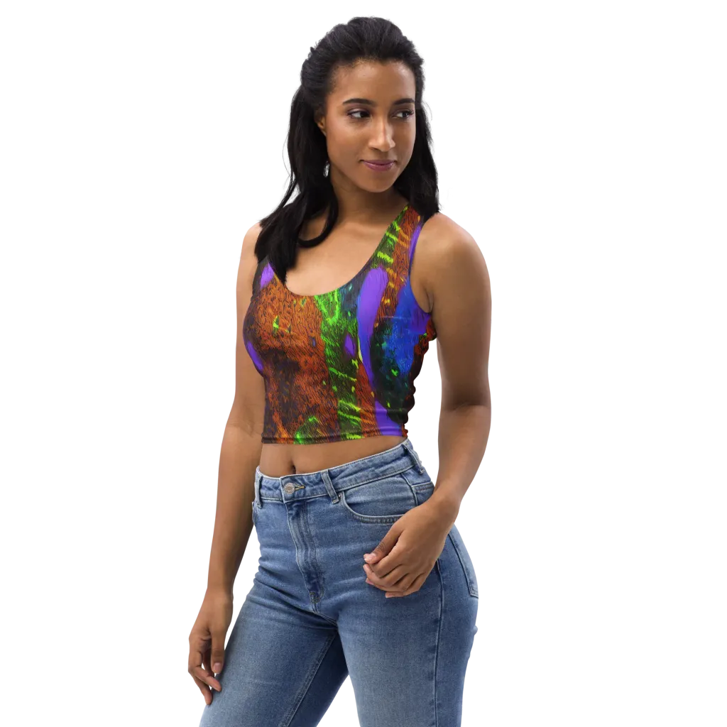 Feral Fluorescence on Crop Top — Left Front