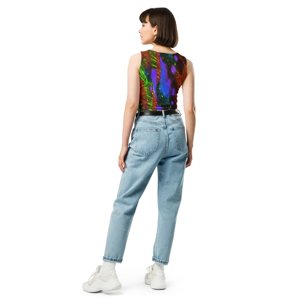 Feral Fluorescence on Crop Top — Back