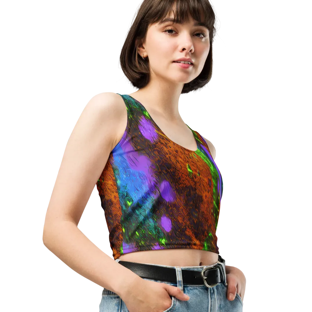 Feral Fluorescence on Crop Top — Right Front