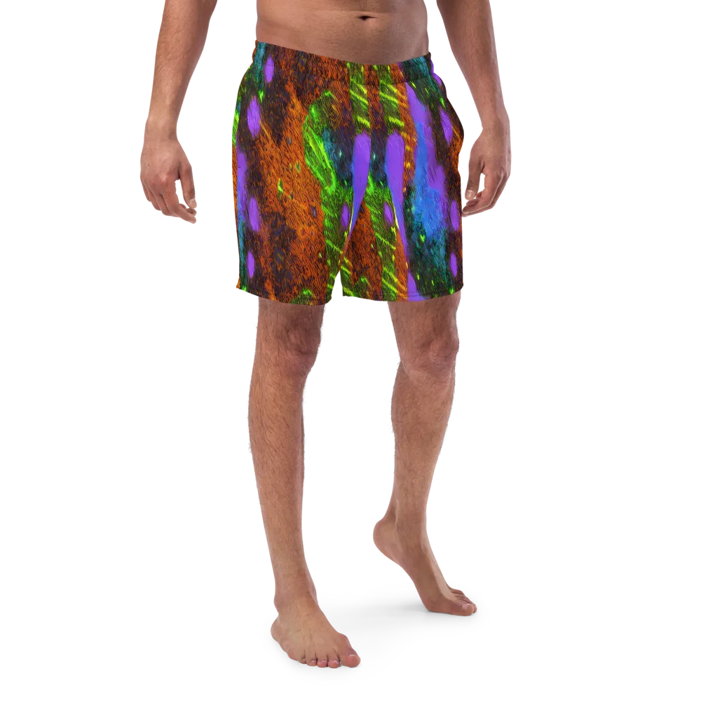 Feral Fluorescence on Swim Trunks — Front